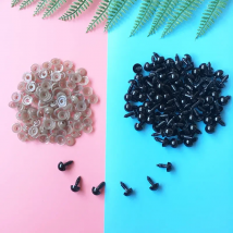 100PCs 6-14mm Black Plastic Amigurumi Eyes Safety Eyes For Teddy Bear Stuffed Toys Snap Animal Puppet Dolls Craft Eyes For Toys