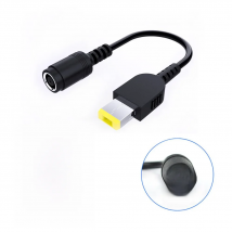 OULLX 7.9*5.5mm Round Jack to Square Plug End Adapter Pigtail Charger Power Adapter Converter Cable For IBM Lenovo Thinkpad