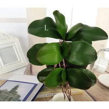S M L Artificial Butterfly Orchid Leaf Phalaenopsis Real Touch Auxiliary Material Flower Decoration Orchid Leaves
