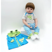 Lifelike 47 CM Silicone Reborn Baby Toys For Kid Child Lovely Vinyl Boy Babies Doll Fashion Birthday Present Gift