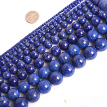 Round Blue Lapis Lazuli Beads Natural Lapis Lazuli Stone DIY Loose Beads For Jewelry Making Beads Strand 15 Inches Wholesale !
