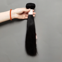 Straight Bundles Human Hair 10-30 Inch Hair Weave Bundles 100% Human Hair Extensions Natural Black Raw Hair Bundles 50G/Pcs