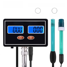 Yieryi Online PH & Salinity Monitor 2 in 1 Aquarium Water Quality Meter Seawater Salt Tester for Pool Spa Fish Pond Aquaculture