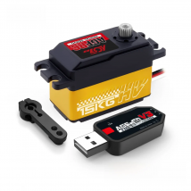 AGFRC Low Profile B44DLM V2 15KG Hi Speed HV Titanium Gear Programmable Digital DC Servo For 1/10 1/12 RC Models Touring Car