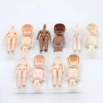 OB11 Body or GSC Head Pink/ Normal/ White/ Coffe Skin Body 1/12 Bjd Doll Accessories Dress Up Toys Gift
