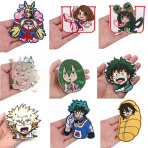 Iron On Patches Japanese Anime My Hero Academia Luggage Accessories Sewing Patches College Badge DIY Clothes School Bag