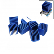 3DSWAY 3D Printer Parts 4pcs/lot Stepper Motor Driver Heat sinks Cooling Block Heatsink for TMC2100 LV8729 DRV8825 Drive Modules