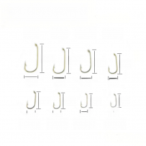 50pcs Bared Light Nymph Hooks Fly Tying Hooks 6#/8#/10#/12#/14#/16/18#/20# Eye-down Sproat Fly Fishing Hook For Dry Fly