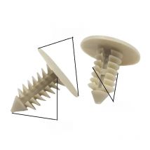 Car interior ceiling cover brown fastener retainer rivets push in 9mm hole auto roof liner trunk lining fixed clips