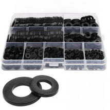 M2 M2.5 M3 M4 M5 M6 M8 Nylon Washers Plastic Insulation Spacers Seals Black White 250/350/480/500PCS Set Gasket Ring Kit