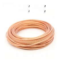 Hifi audio 8N OCC pure copper Bulk cable DIY Handmade Wire 2/4 square For Power Amplifier Hifi Upgrade Wire