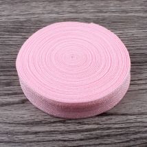30yards/lot 5/8" (15mm) Pink Shiny Solid Fold Over Elastic Ribbon FOE for Kids Girls Elastic Headbands Hair Ties Hairbow