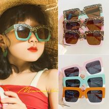 Baby Kids Cute Leopard Geometric Camouflage UV400 Sunglasses Children Personality  Sun Protection Sunglasses Girls Boys Glasses