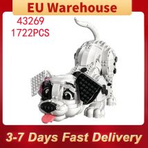 1722 pezzi Cucciolo carino Blocchi di costruzione Animale Modello di cane Assemblaggio fai da te Giocattoli in mattoni Regalo di Natale per bambini Compatibile con il set 43269