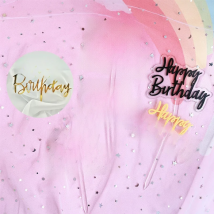 New happy birthday cake topper Baking Dessert cake Insert Decor Cupcake wedding Birthday Party Decorations baby shower Cake Top