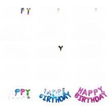 Happy Birthday balloon air Letters Alphabe Gold Pink foil balloons kids Boy Baby Show party birthday helium globos party baloon