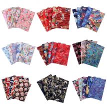 20cmx25cm Thick Cotton Craft Fabric Bundle Squares Patchwork,Squares Quilting Fabric for DIY Patchwork Sewing, Japanese Style
