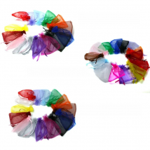 10pcs/bag 15x20/17x23/20x30cm Drawable Organza Jewelry Packaging Display Pouches Bags For DIY Gift Wedding Party Decoration