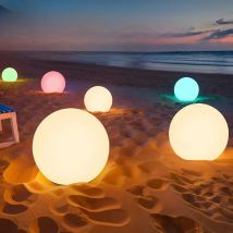 Outdoor Solar LED Garden Ball Lights Remote Control Floor Street Lawn Lamp Swimming Pool Wedding Party Holiday Home Decor Lamp