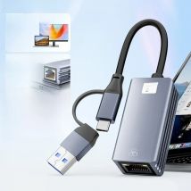 USB C to 5Gpbs Ethernet Adapter USB 3.2 Type C to 5 Gigabit Ethernet Adapter RJ45 LAN Network Converter for Windows Mac OS