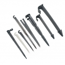 1/8 1/4 3/8 1/2 3/4 Inch Garden Hose Holder 16mm 20mm Pe Tube Holder Nozzle Support For 3/5 4/7 8/11 Hose 10Pcs