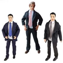 Western-Style Business Suit Clothes Set for Ken Boy Doll Outfit Wedding Clothes for Barbie's Boyfriend Ken Male Dolls 1/6