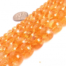 AAA Grade Round Genuine Yellow Citrines Stone Beads Strand 15" Natural Stone DIY Loose Bead for Jewelry Making