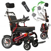 EU/USA Warehouse two battery  Electric wheelchair,Lightweight Foldable Powered Wheelchair, Portable Folding Carry Wheelchair