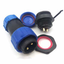SP21 Plastic connector waterproof Aviation Connector 2 pin Plug socket, Rated current 30A, Rated voltage500V , IP68