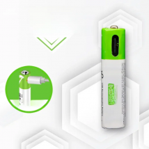 High capacity 1.5V AAA 750 mWh USB rechargeable li-ion battery for Remote control wireless mouse + Cable