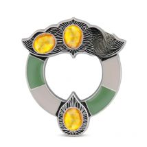 Magician Professor Mc Metal Brooch Gonagall Badge Women Sorceress Witch Cosplay Accessories Halloween Props