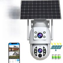 JOOAN 4K Solar Security Camera Wireless Outdoor Dual Lens Solar IP Camera PIR Human Detection Night Vision Battery CCTV Camera