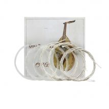 M MBAT High Quality 12Pcs/Set Turkey Oud Arab Lute Strings Clear Nylon Silver Plated Copper Alloy Wound String Accessories O102