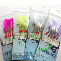 2022FISHING SABIKI 12kinds luminous bean fishing hooks ocean fly saltwater bait rings good SABIKI fishing tools