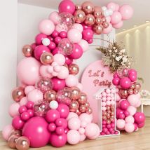 Palloncini in oro rosa rosa Kit arco ghirlanda Decorazioni per feste di compleanno Matrimonio per