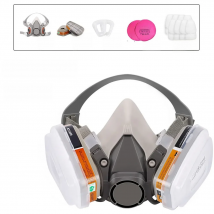27in1 Gas Mask 6200 Set Vehicle Painting Spray with Cartridge Box 6001/6002 Orgainc Acid Vapors 5N11 Filters Dust-proof Mining