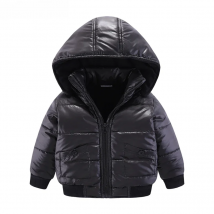 Mudkingdom Little Boys Girls Winter Coats Solid Color Warm Thicken Cotton Removable Hooded Jacket for Kids Clothing Baby Wear