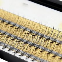 Kimcci Fashion 60pcs Professional Makeup Individual Cluster Eye Lashes Grafting Fake False Eyelashes Extension Faux Mink