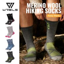 WRELS 1/2/3 Merino Wool Socks Thermal Warm Crew Winter Boot Sock Moisture Wicking Breathable Performance Thick Wool Hiking Socks