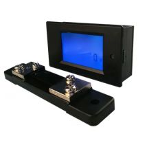 PEACEFAIR DC Digital Power Meter 6.5-100V 50A 4 IN1 LCD Voltage Current Watt Kwh Energy Meter PZEM-051 With 50A Shunt