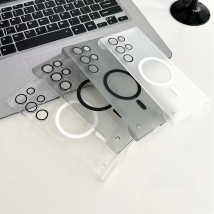 Ultra Slim For Magsafe Clear Frameless Phone Case For Samsung S26 S25 S24 Plus S22 S23 Ultra Magnetic Wireless Charging Cover