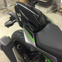 Motorcycle Seat Cover Cowl Fairing Rear Passenger Pillion For Kawasaki Z H2 SE Z-H2 KLF ZR1000 2020 2021 ZH2 Accessories Black