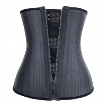 25 Steel Bone Waist Trainer Stomach Slimming Belt Modeling Straps Corset Latex Tummy Wrap Body Shaper Belly Reducing Sheath XXS