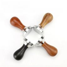 41/49/51/53/54/57/58/58.35mm Wooden Handle Coffee Tamper Powder Hammer Stainless Steel Base Barista Espresso Tamper Accessories