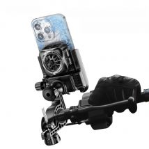 Motorcycle Cooling Phone Holder Mobile Phone Bracket 360° Rotation Shock-Resistant Navigation Cycling Cooling Stand Holder