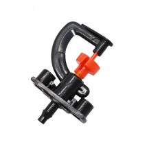 360 Degree Rotating Sprinkler Nozzle Greenhouse Drip Irrigation G Type Suspension Nozzle Micro Sprinkler 1/4 hose 100Pcs