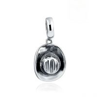 Fit Authentic Europe charm  Bracelet Silver 925  New Style Cowboy Hat Pendant  Charms  Beads for Jewelry Making Drop Shipping