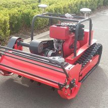 GPS-RTK Zero Turn Lawn Mower For Bush Slope Use RC Lawn Mower With Track