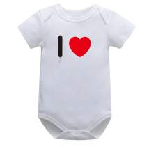 Newborn Bodysuit Girl I Love MOM&DAD Letter Print Baby Romper Infant Body Short Sleeve Jumpsuit Toddler Bebe Boy Clothes Outfit