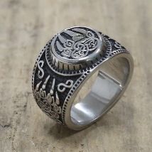Unique Viking Bear Claw Ring Men's  Celtics Knot Bear Claw Stainless Steel Signet Ring Male Punk Biker Jewelry Accessories